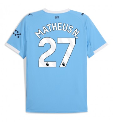 Manchester City Matheus Nunes #27 Hemmatröja 2025-26 Kortärmad